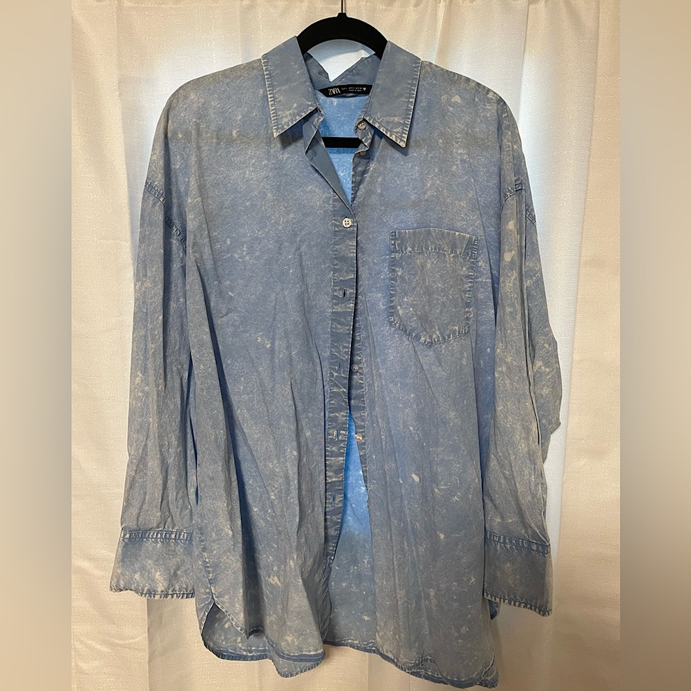 Zara Oversized Button Down Shirt.